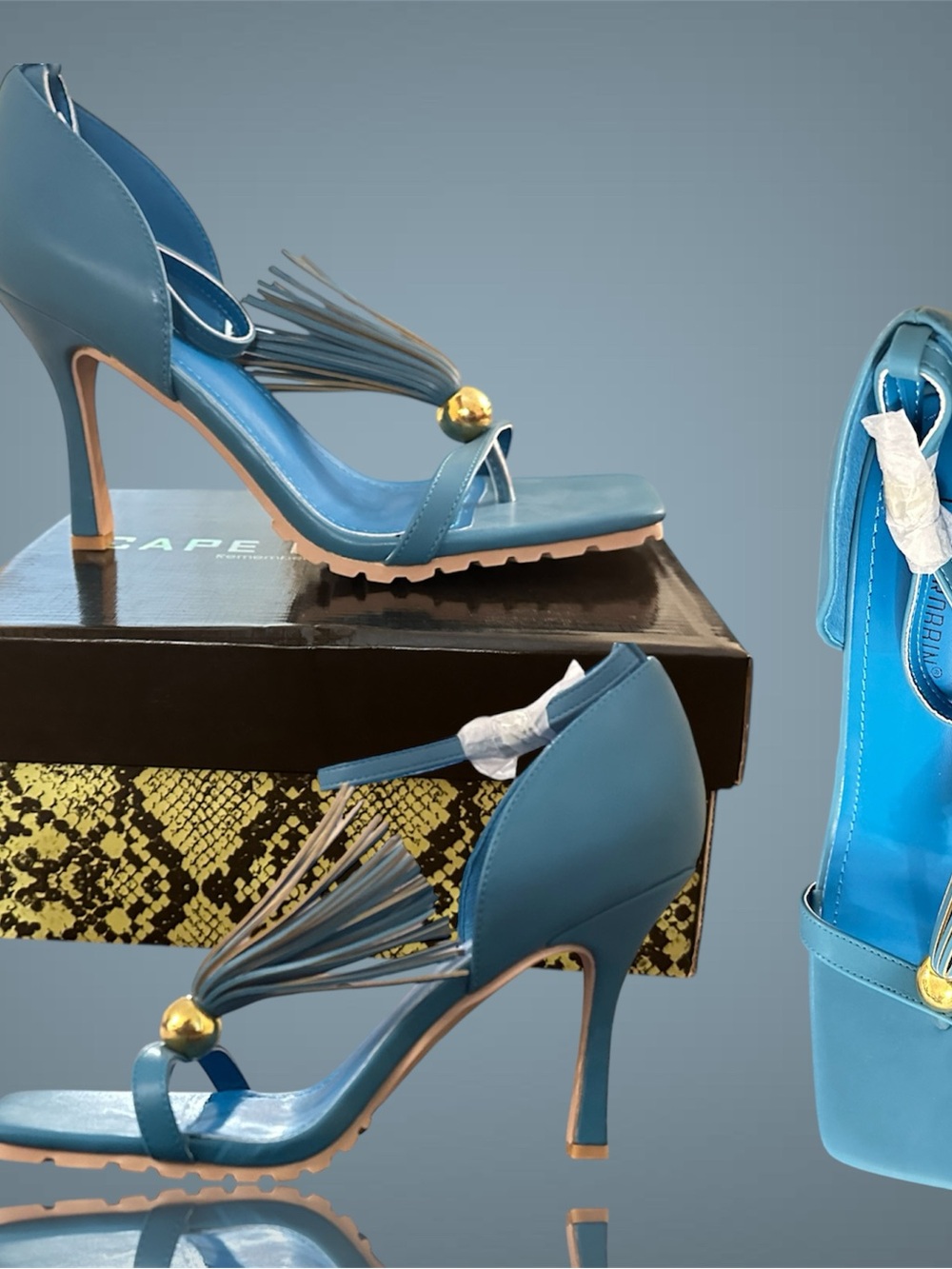 Cape Robbin Blue Heels Sandals